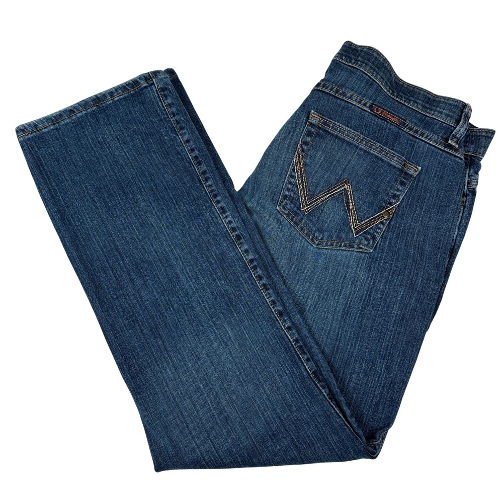 Wrangler Q-Baby Bootcut Jeans Women 9/10x30 Western Cowgirl Riding Stretch Denim - Picture 13 of 13
